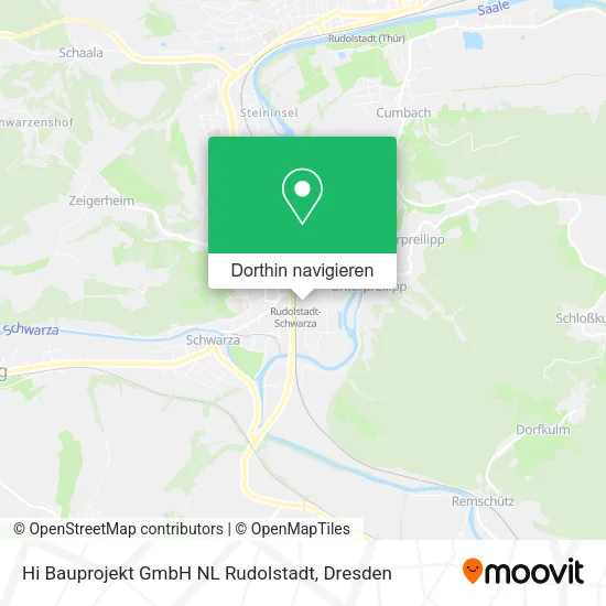 Hi Bauprojekt GmbH NL Rudolstadt Karte