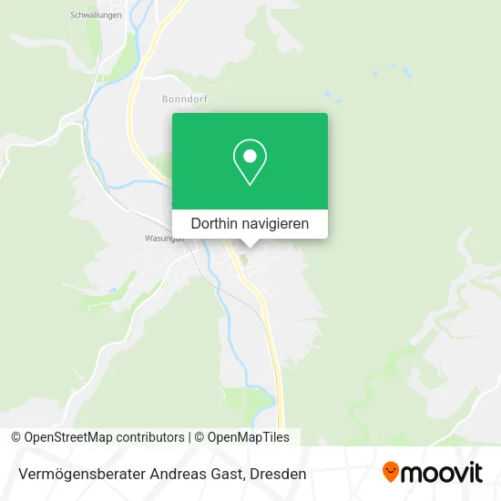Vermögensberater Andreas Gast Karte