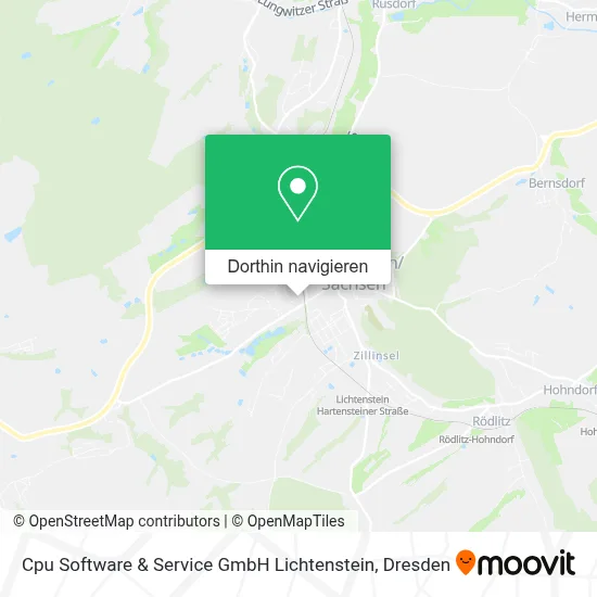 Cpu Software & Service GmbH Lichtenstein Karte