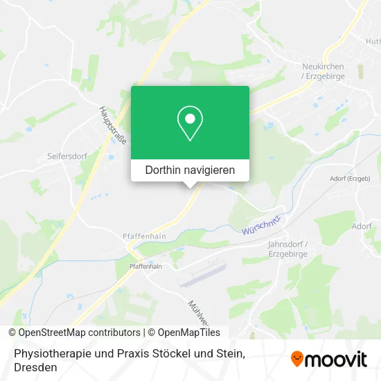 Physiotherapie und Praxis Stöckel und Stein Karte
