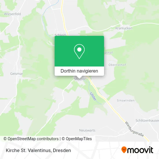 Kirche St. Valentinus Karte