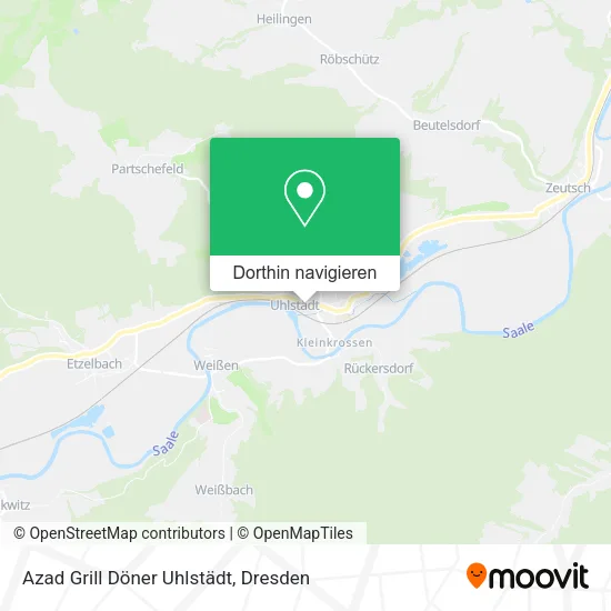 Azad Grill Döner Uhlstädt Karte