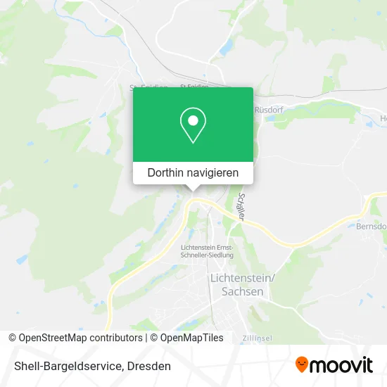 Shell-Bargeldservice Karte