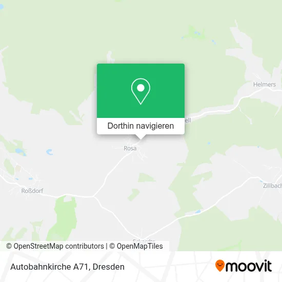 Autobahnkirche A71 Karte