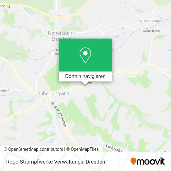 Rogo Strumpfwerke Verwaltungs Karte