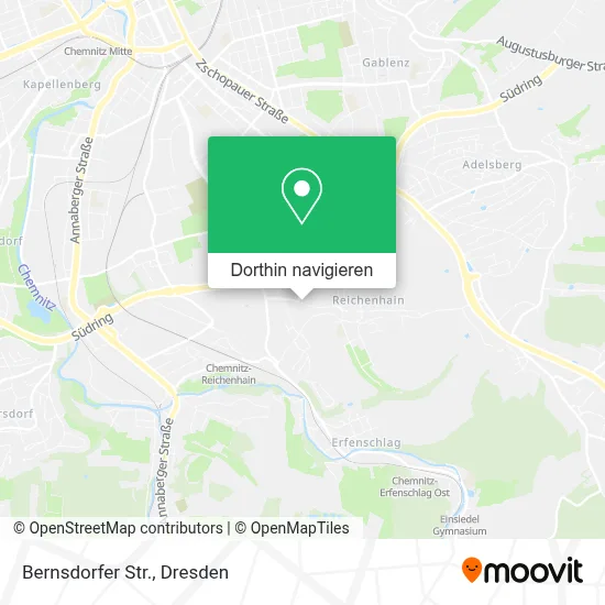 Bernsdorfer Str. Karte