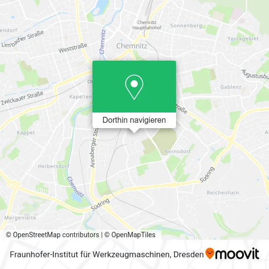 Fraunhofer-Institut für Werkzeugmaschinen Karte