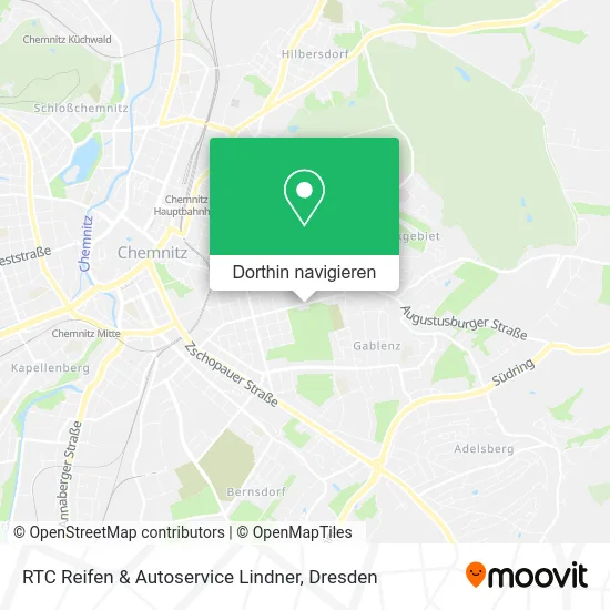 RTC Reifen & Autoservice Lindner Karte