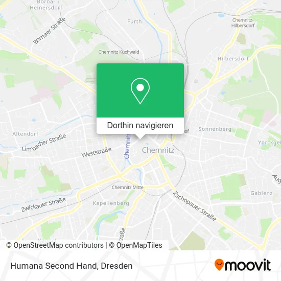 Humana Second Hand Karte