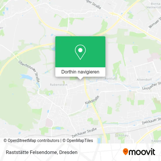 Raststätte Felsendome Karte