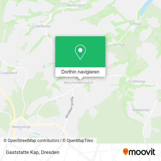 Gaststatte Kap Karte