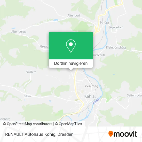 RENAULT Autohaus König Karte