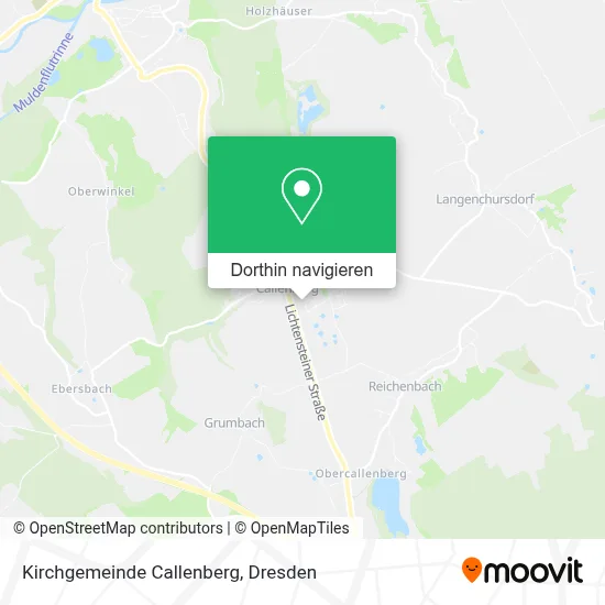 Kirchgemeinde Callenberg Karte