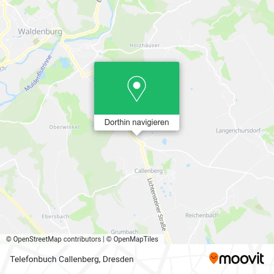 Telefonbuch Callenberg Karte