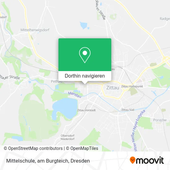 Mittelschule, am Burgteich Karte