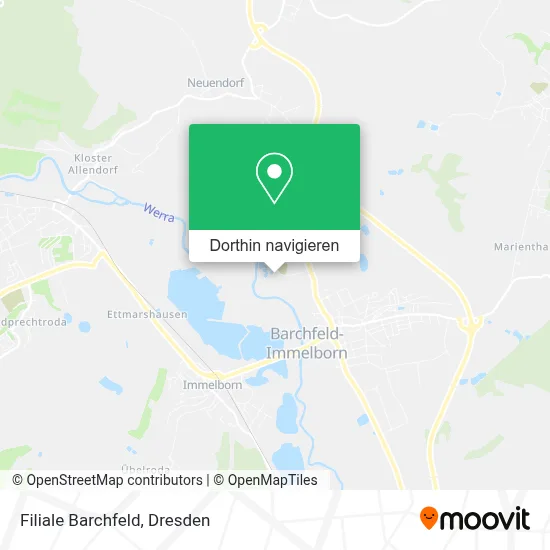 Filiale Barchfeld Karte