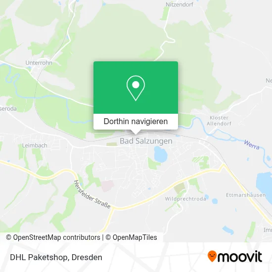 DHL Paketshop Karte