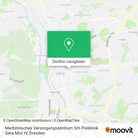 Medizinisches Versorgungszentrum Srh Poliklinik Gera Mvz IV Karte