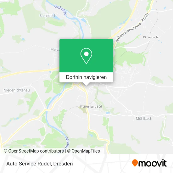 Auto Service Rudel Karte