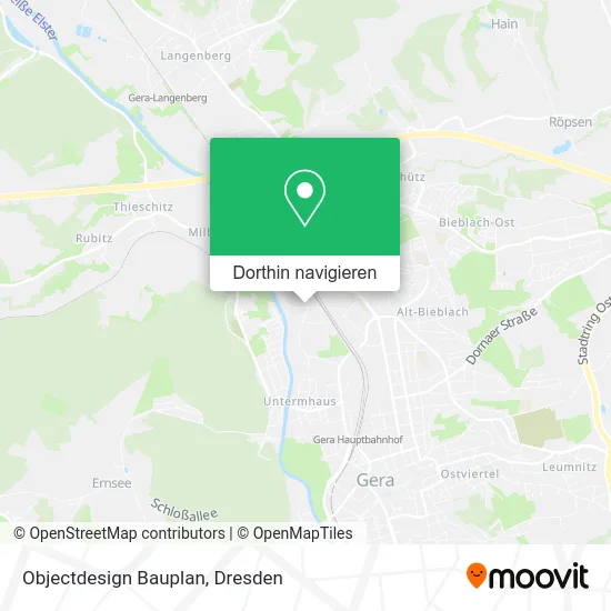 Objectdesign Bauplan Karte