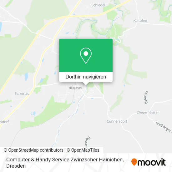 Computer & Handy Service Zwinzscher Hainichen Karte