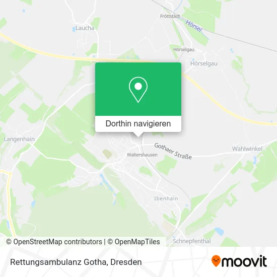 Rettungsambulanz Gotha Karte