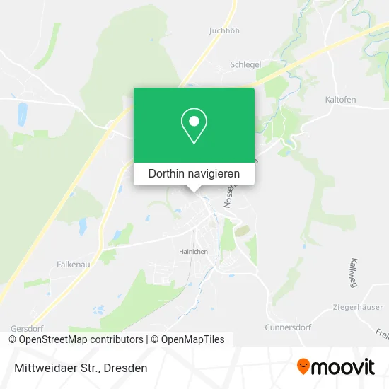 Mittweidaer Str. Karte
