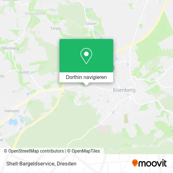 Shell-Bargeldservice Karte