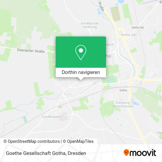 Goethe Gesellschaft Gotha Karte