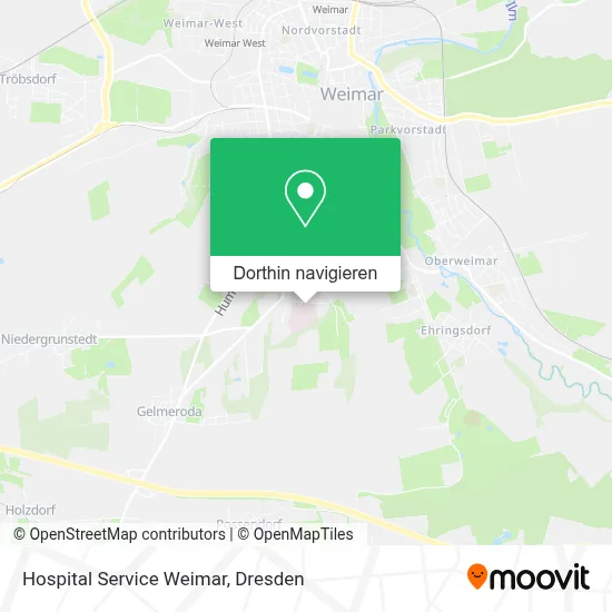 Hospital Service Weimar Karte