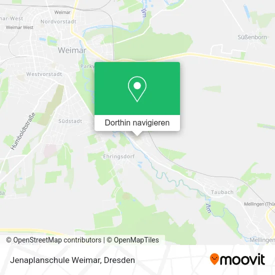 Jenaplanschule Weimar Karte