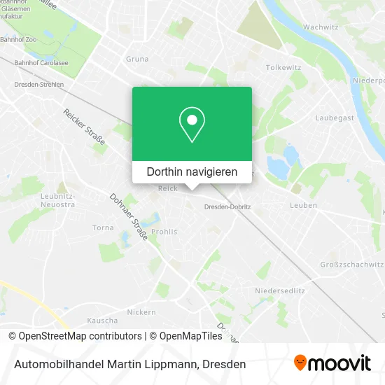 Automobilhandel Martin Lippmann Karte