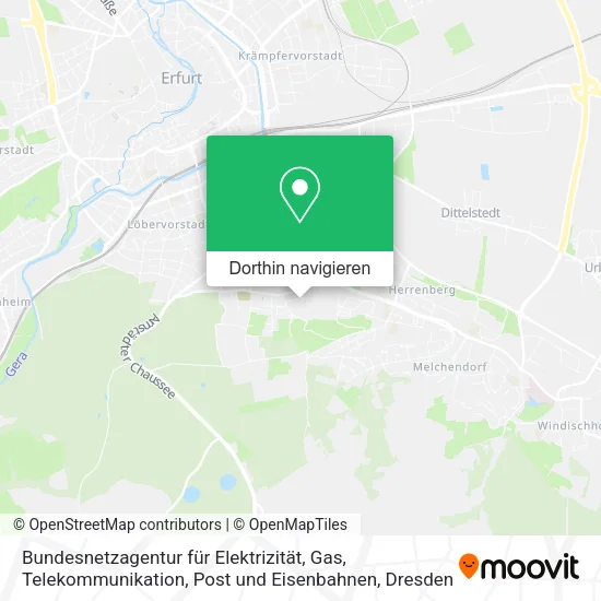 Bundesnetzagentur für Elektrizität, Gas, Telekommunikation, Post und Eisenbahnen Karte