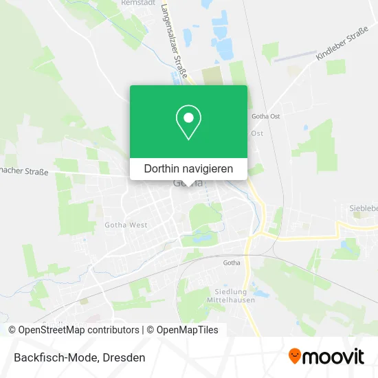 Backfisch-Mode Karte