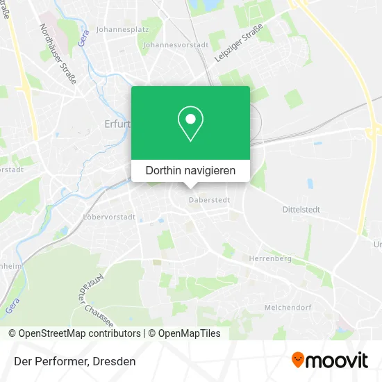 Der Performer Karte