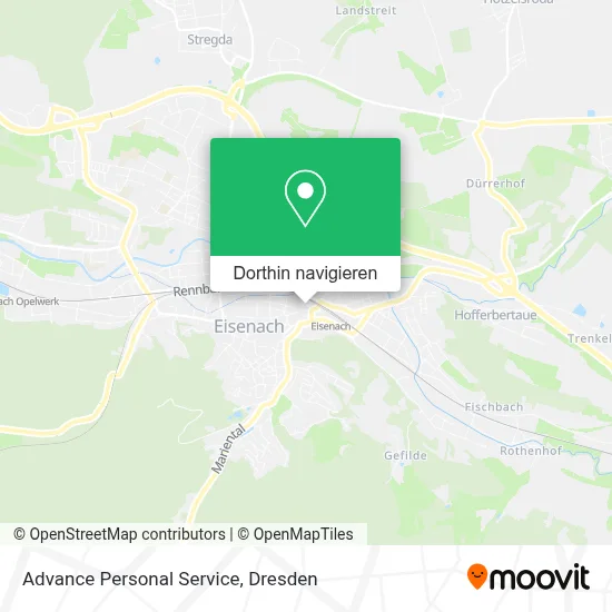 Advance Personal Service Karte