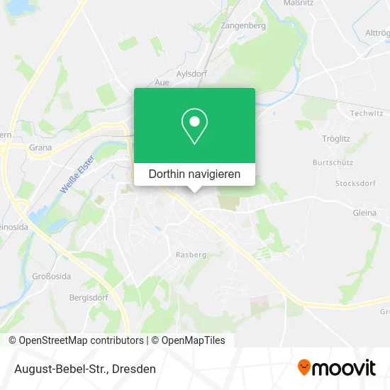 August-Bebel-Str. Karte