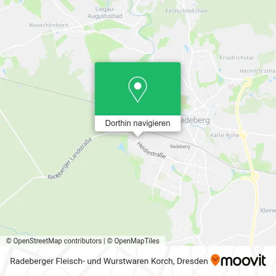 Radeberger Fleisch- und Wurstwaren Korch Karte