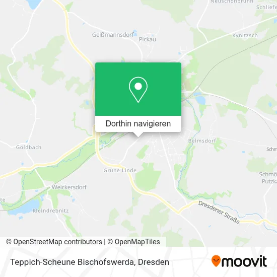 Teppich-Scheune Bischofswerda Karte