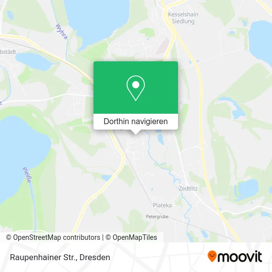 Raupenhainer Str. Karte