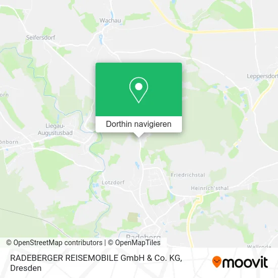 RADEBERGER REISEMOBILE GmbH & Co. KG Karte
