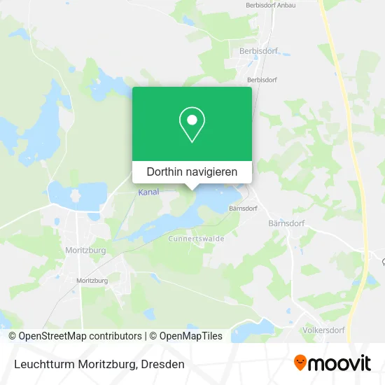 Leuchtturm Moritzburg Karte