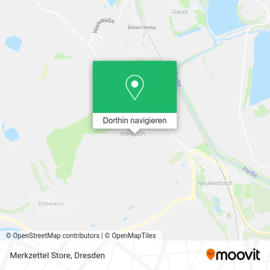 Merkzettel Store Karte