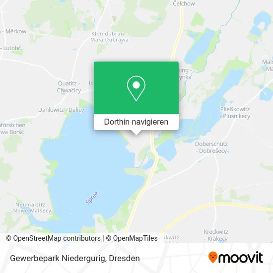 Gewerbepark Niedergurig Karte