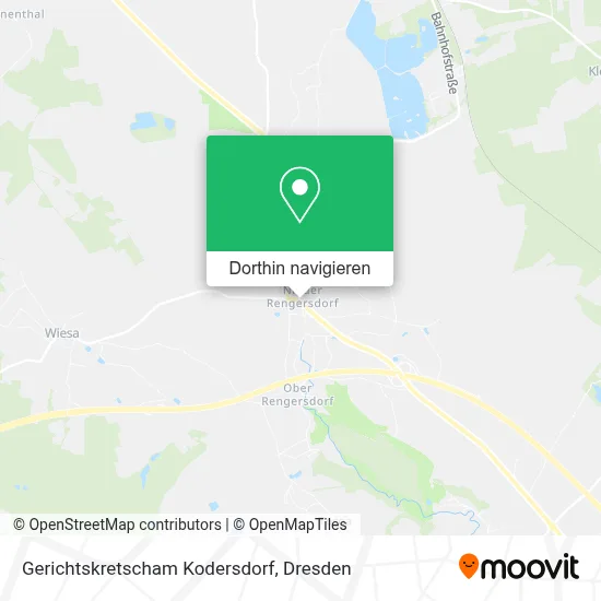 Gerichtskretscham Kodersdorf Karte