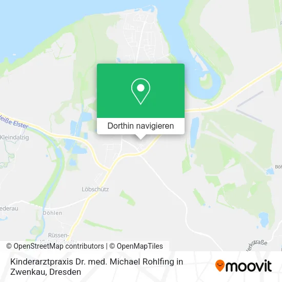 Kinderarztpraxis Dr. med. Michael Rohlfing in Zwenkau Karte