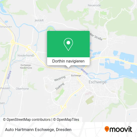 Auto Hartmann Eschwege Karte