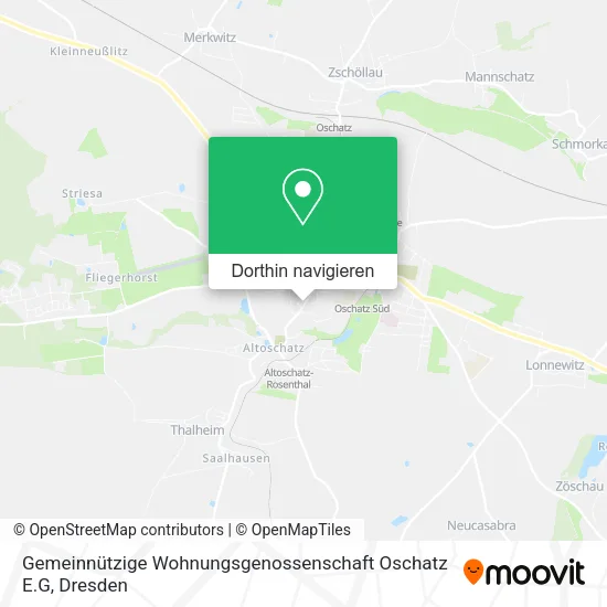 Gemeinnützige Wohnungsgenossenschaft Oschatz E.G Karte