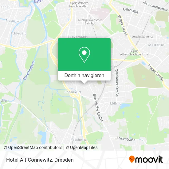 Hotel Alt-Connewitz Karte