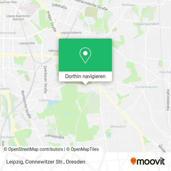 Leipzig, Connewitzer Str. Karte